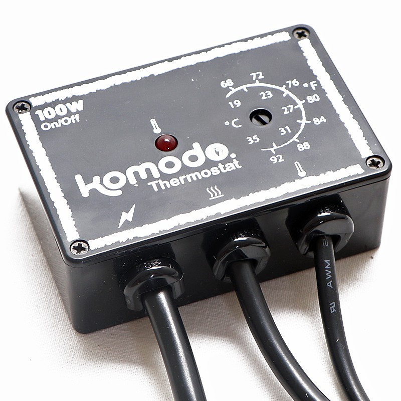 Аналоговий димер термостат Komodo Dimmer Thermostat 100W для нагрівального кабелю або мати