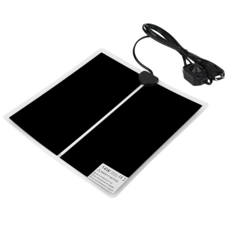 Нагревательный мат с регулировкой Terrario Premium Repti Pad 14W 28x28см для террариума