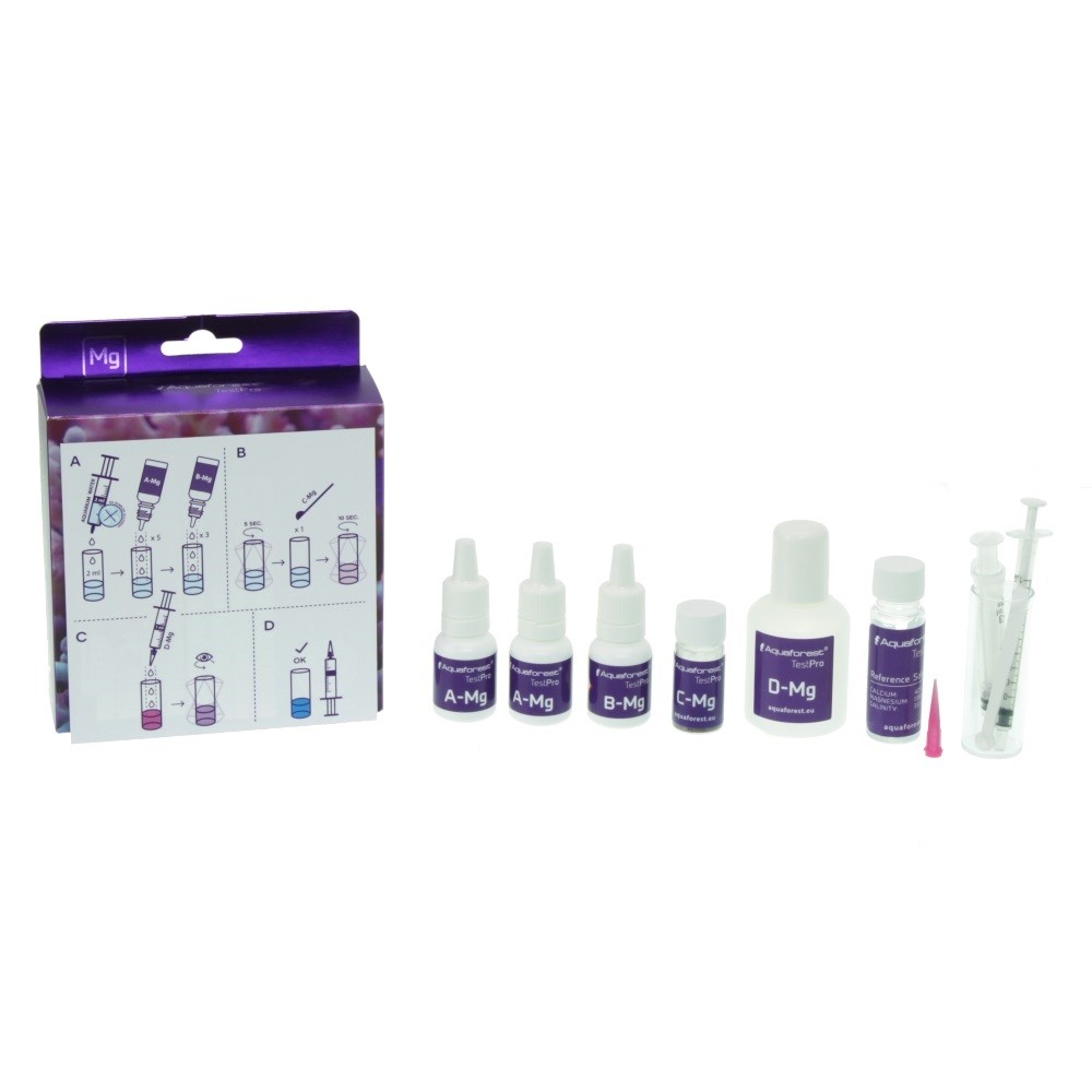 Тест на магній (Mg) Aquaforest Magnesium Test Kit для морського акваріуму, 55–60 тестів
