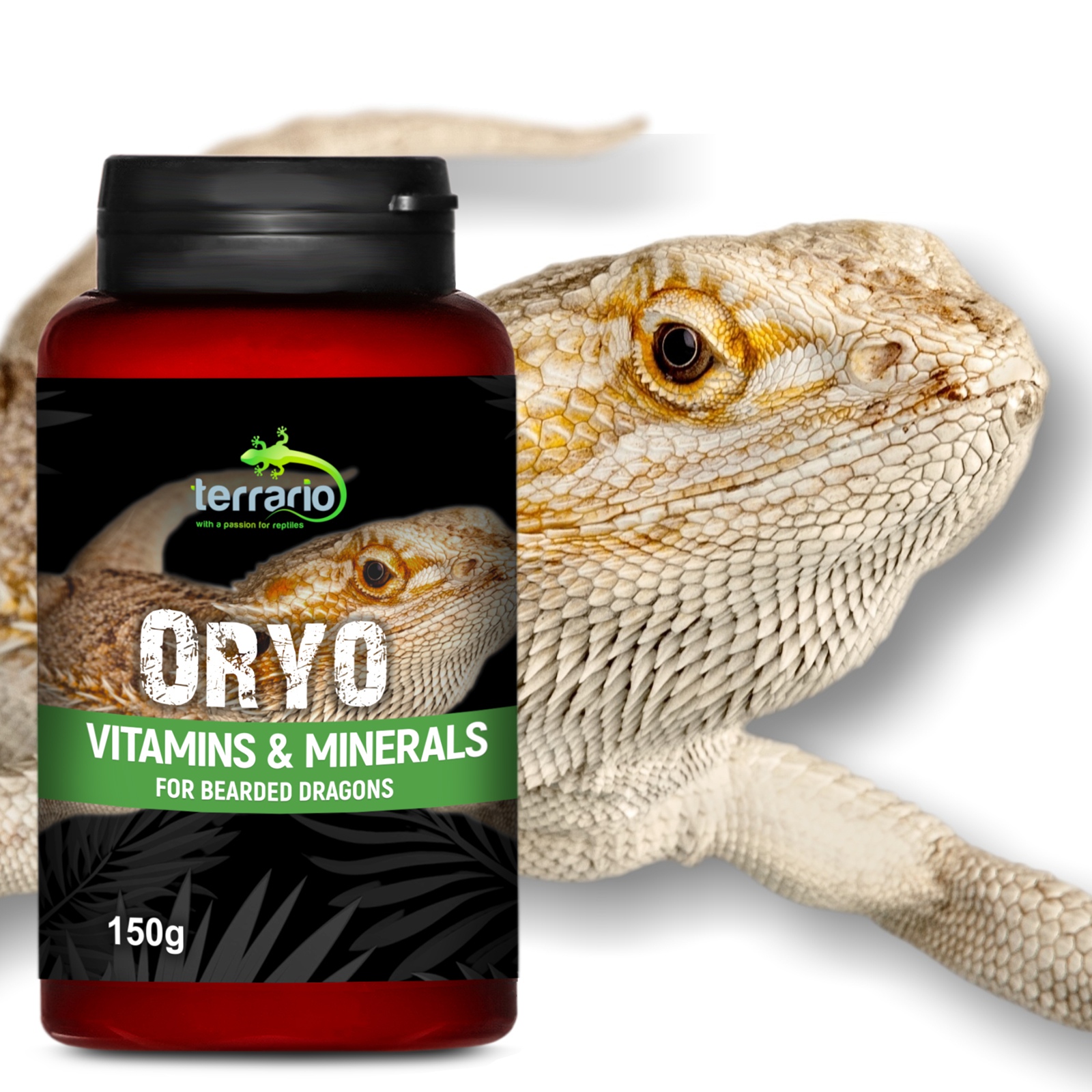 Вітаміни для бородатої агами Terrario ORYO for Bearded Dragons 150г.