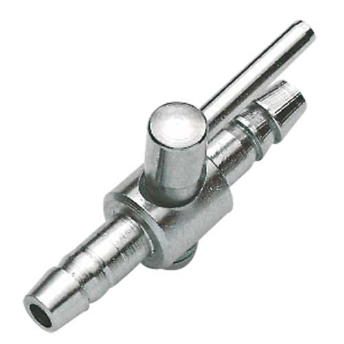 Кран на один вихід (метал) Hobby Metallic Air Valve 4/6мм (63330)