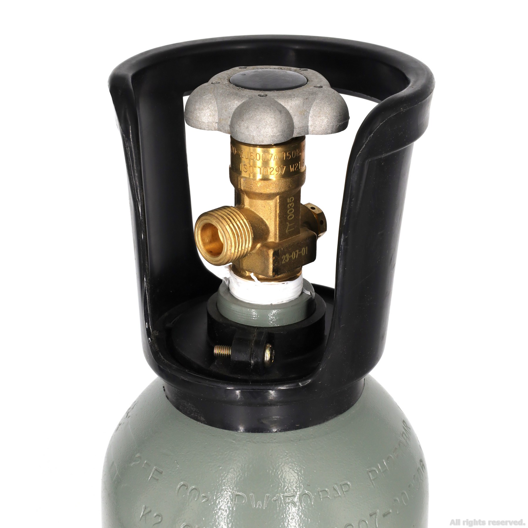 Балон CO2 з плоским дном Aqua Nova , метал, 5л. (NCO2-5L-GRAY)