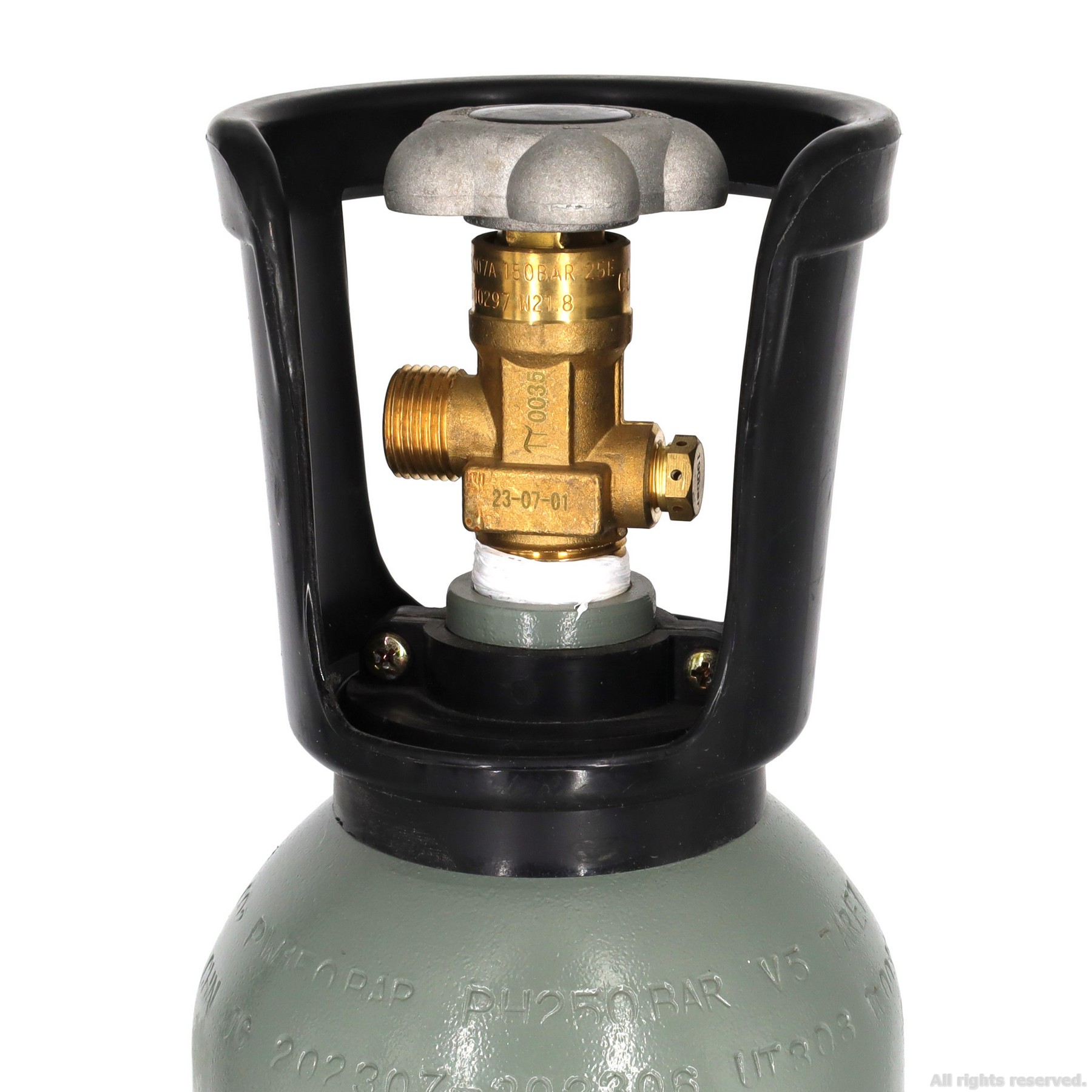 Балон CO2 з плоским дном Aqua Nova , метал, 8л. (NCO2-8L-GRAY)