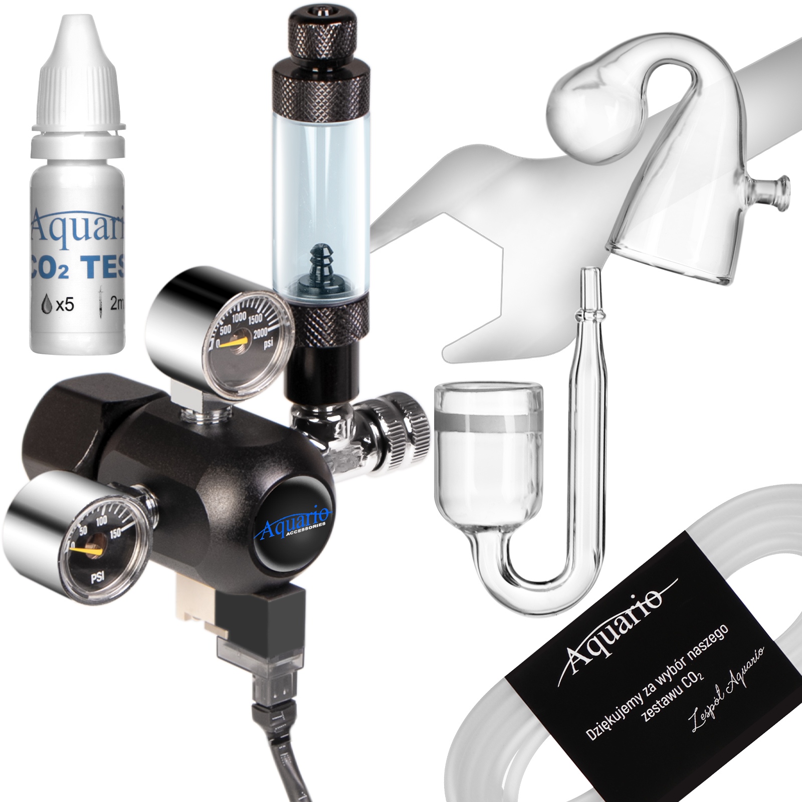 Комплект CO2 без балону Aquario Professional 2.0 з електроклапаном