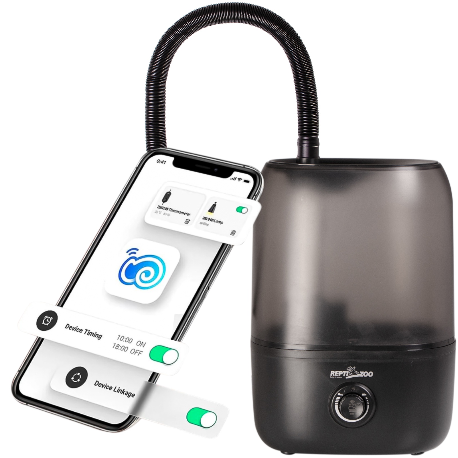 Генератор туману зовнішній з Wi-Fi Repti-Zoo Smart Wi-Fi Humidifier (ZTF03M)