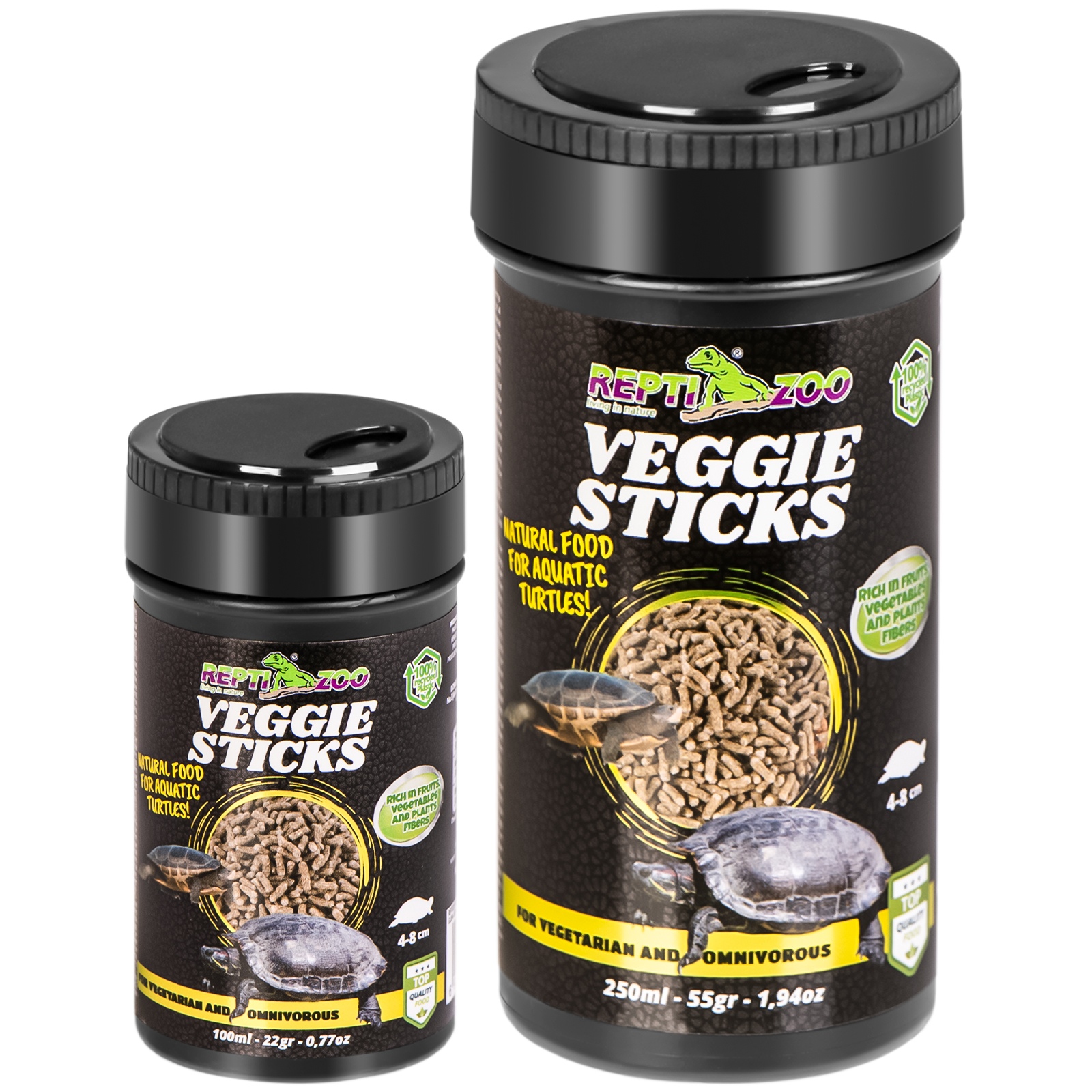 Корм рослинний для черепах з вітамінами Repti-Zoo Veggie Sticks 100мл.