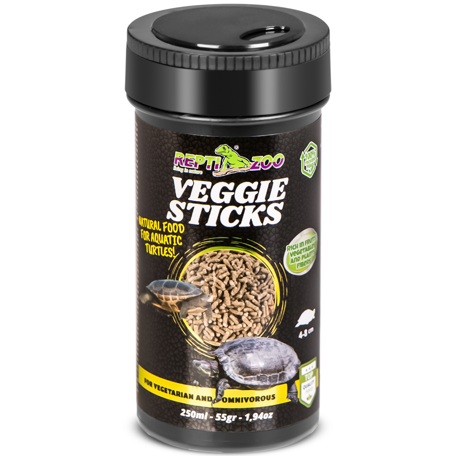Корм рослинний для черепах з вітамінами Repti-Zoo Veggie Sticks 250мл.