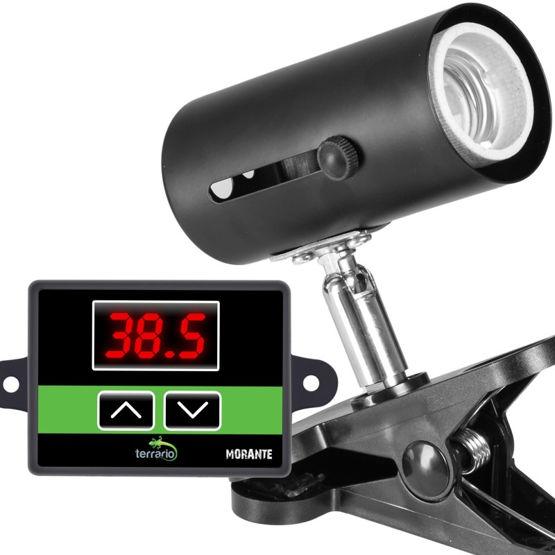 Світильник з затискної ручкою і термостатом ReptiSun Temperature Control 200W