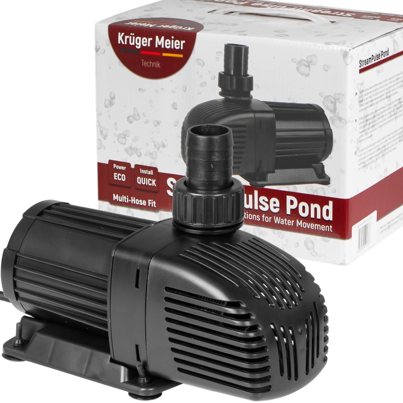 Энергоэффективный насос для пруда Kruger Meier StreamPulse Pond 6000 л/ч с защитой
