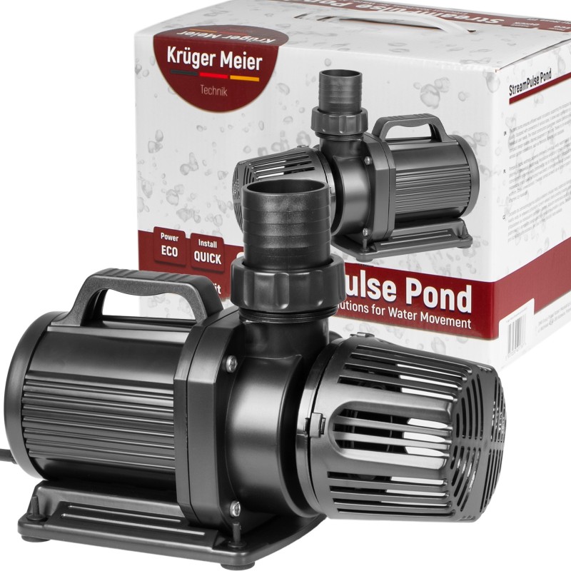 Энергоэффективный насос для пруда Kruger Meier StreamPulse Pond 20000 л/ч с защитой