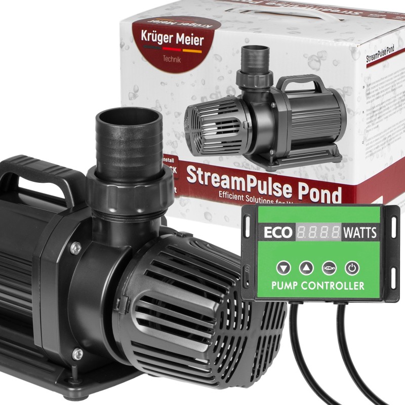 Энергоэффективный насос для пруда Kruger Meier StreamPulse Pond 20000 л/ч с контроллером