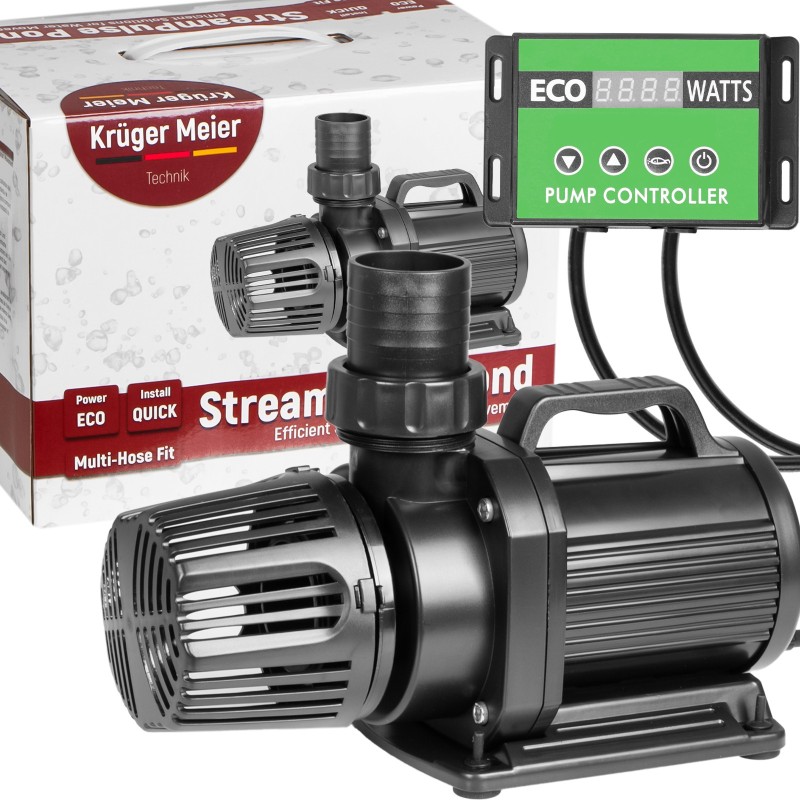 Энергоэффективный насос для пруда Kruger Meier StreamPulse Pond 20000 л/ч с контроллером