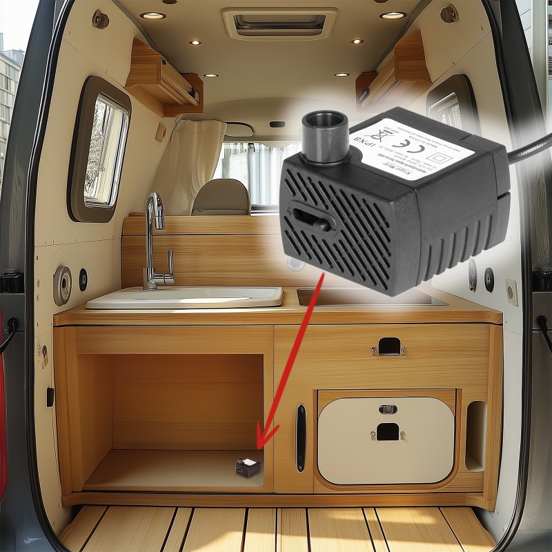Помпа підйомна Kruger Meier HydroSpark 350 — міні насос 12V, 220 л/год