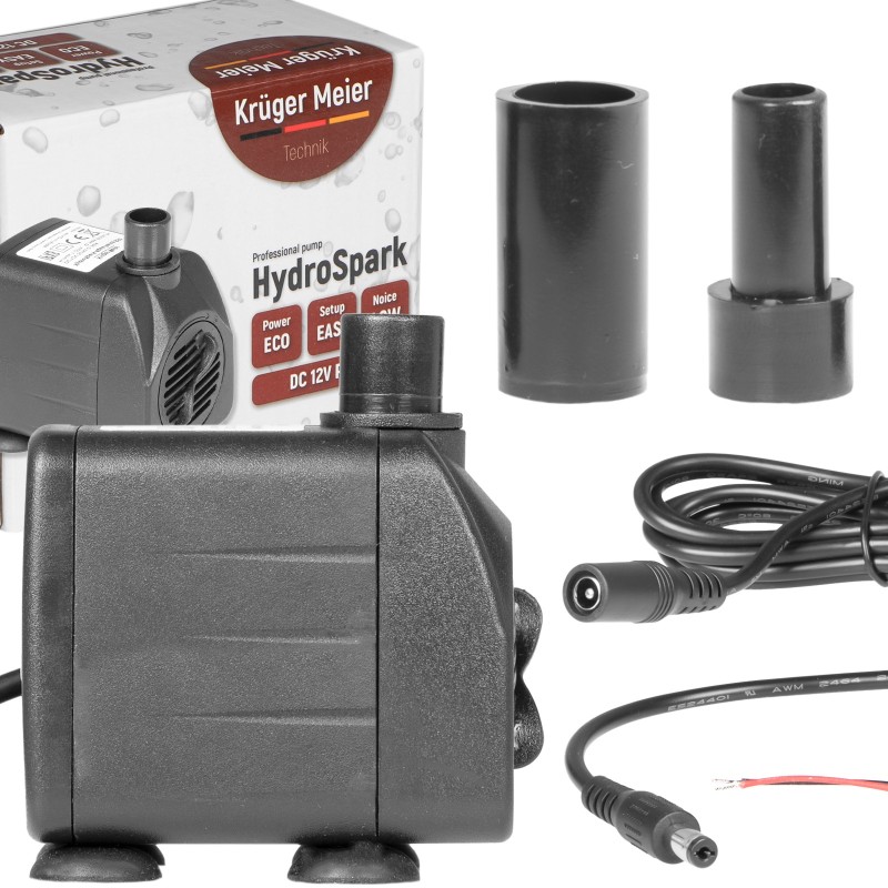 Помпа подъемная Kruger Meier HydroSpark 850 - мини насос 12V, 650 л/ч