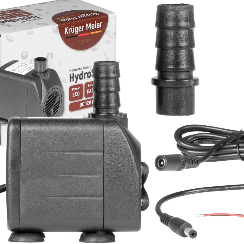 Помпа підйомна Kruger Meier HydroSpark 1250 — міні насос 12V, 1000 л/год