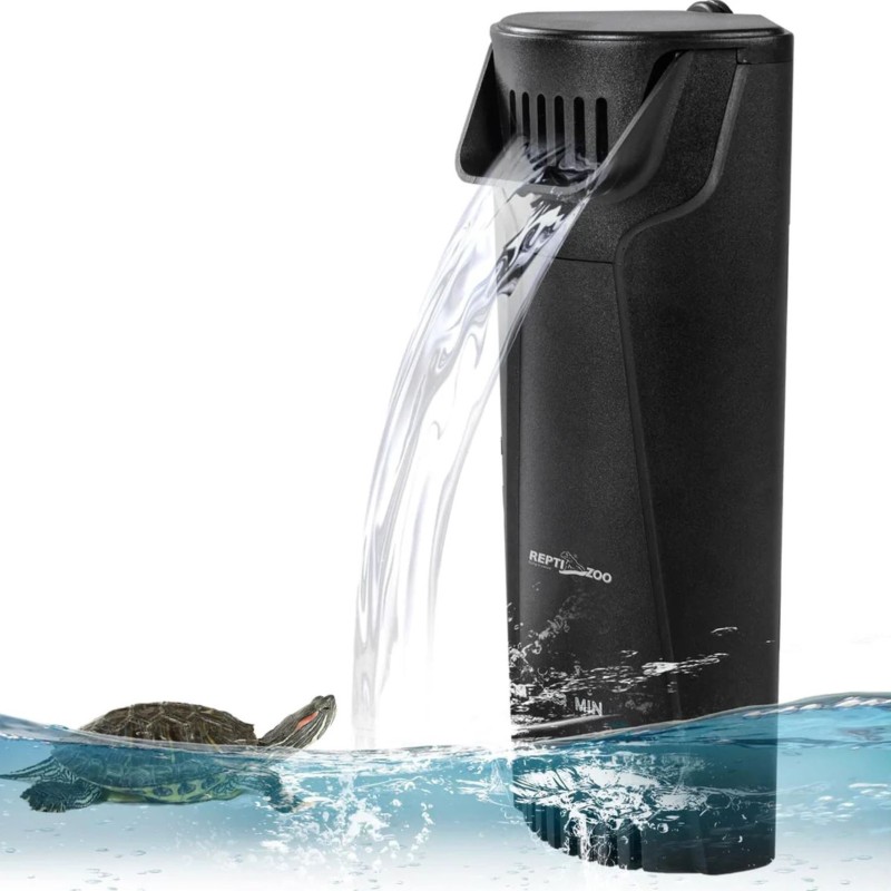Внутрішній фільтр Repti-Zoo Aquatic Corner Filter (GLB08) для тераріумів із черепахами, рибами та амфібіями (350 л/год, до 76 літрів)