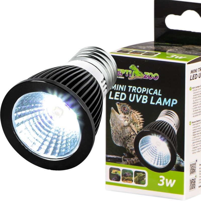 Лампа Repti-Zoo LED UVB 5.0 Tropical 3W (LEDU03T) для тропічного тераріуму