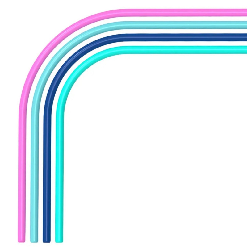 Набор цветных силиконовых трубок Chihiros Deluxe 4 Colors Tube для автоматического дозирования в аквариуме (4×3м, 2/4 мм)