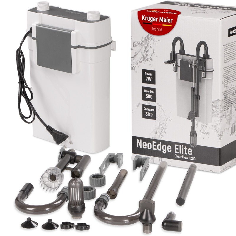 Зовнішній фільтр Kruger Meier NeoEdge Elite 1200 зі скіммером для акваріумів 60–120 л.