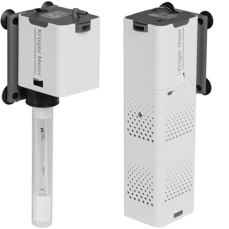 Внутрішній фільтр Kruger Meier UV Cube Pro X з УФ-стерилізацією та аерацією для акваріумів до 250 л.