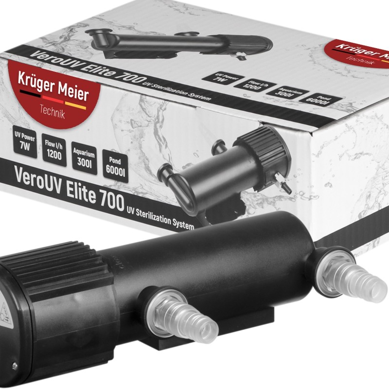 Стерилізатор Kruger Meier VeroUV Elite 700 7W для акваріумів до 300 л і ставків до 6000 л