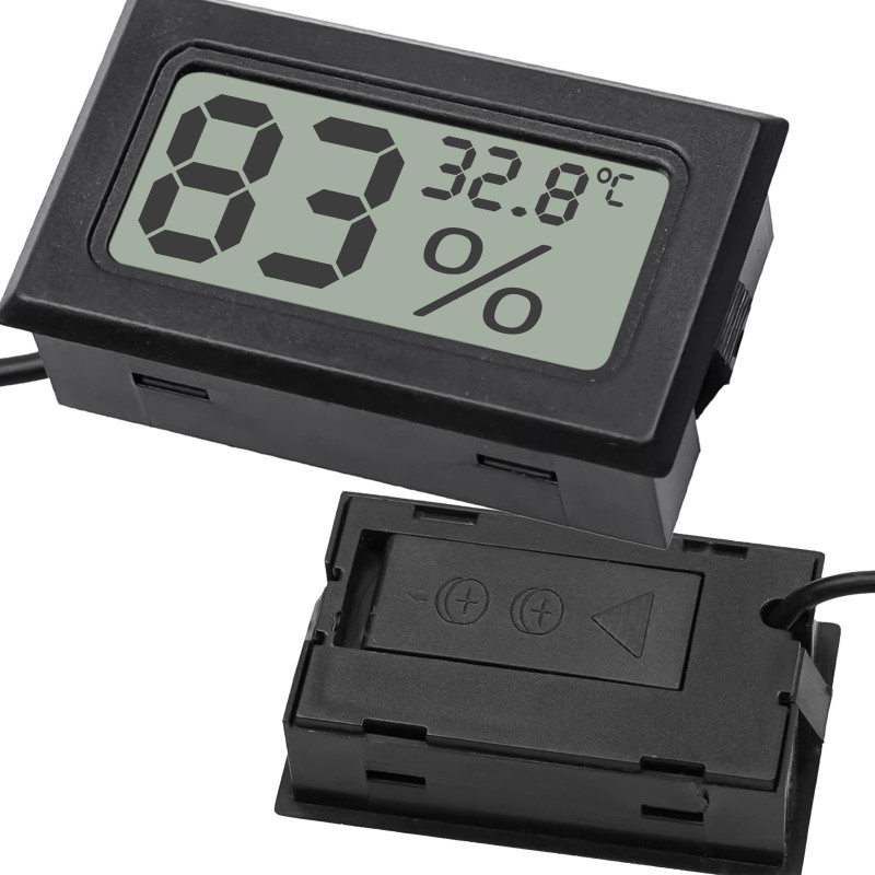 Цифровий термометр-гігрометр Kruger Meier Elonipac LCD з датчиком на кабелі 200 см