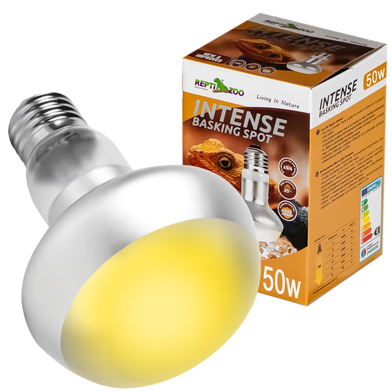 Лампа точечного нагрева Repti-Zoo Intense Basking Spot 50W (FCB50) с UVA для террариумов 