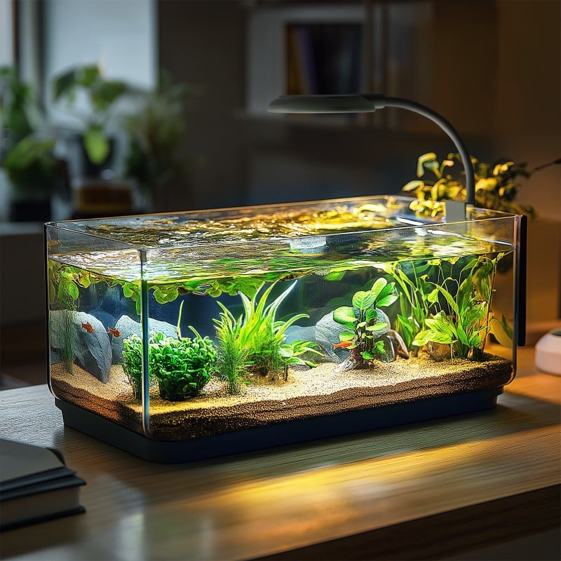Светильник LED Kruger Meier Velluto S-Line Black 7W для аквариумов 10-40 литров и растений