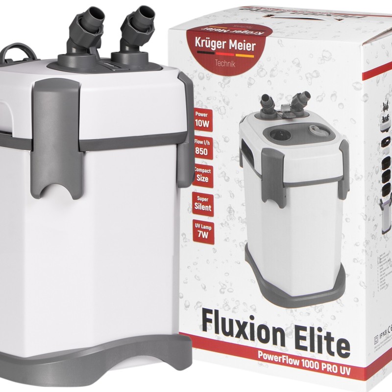 Внешний фильтр Kruger Meier Fluxion Elite 1000 UVC PRO для аквариумов 80-180 литров
