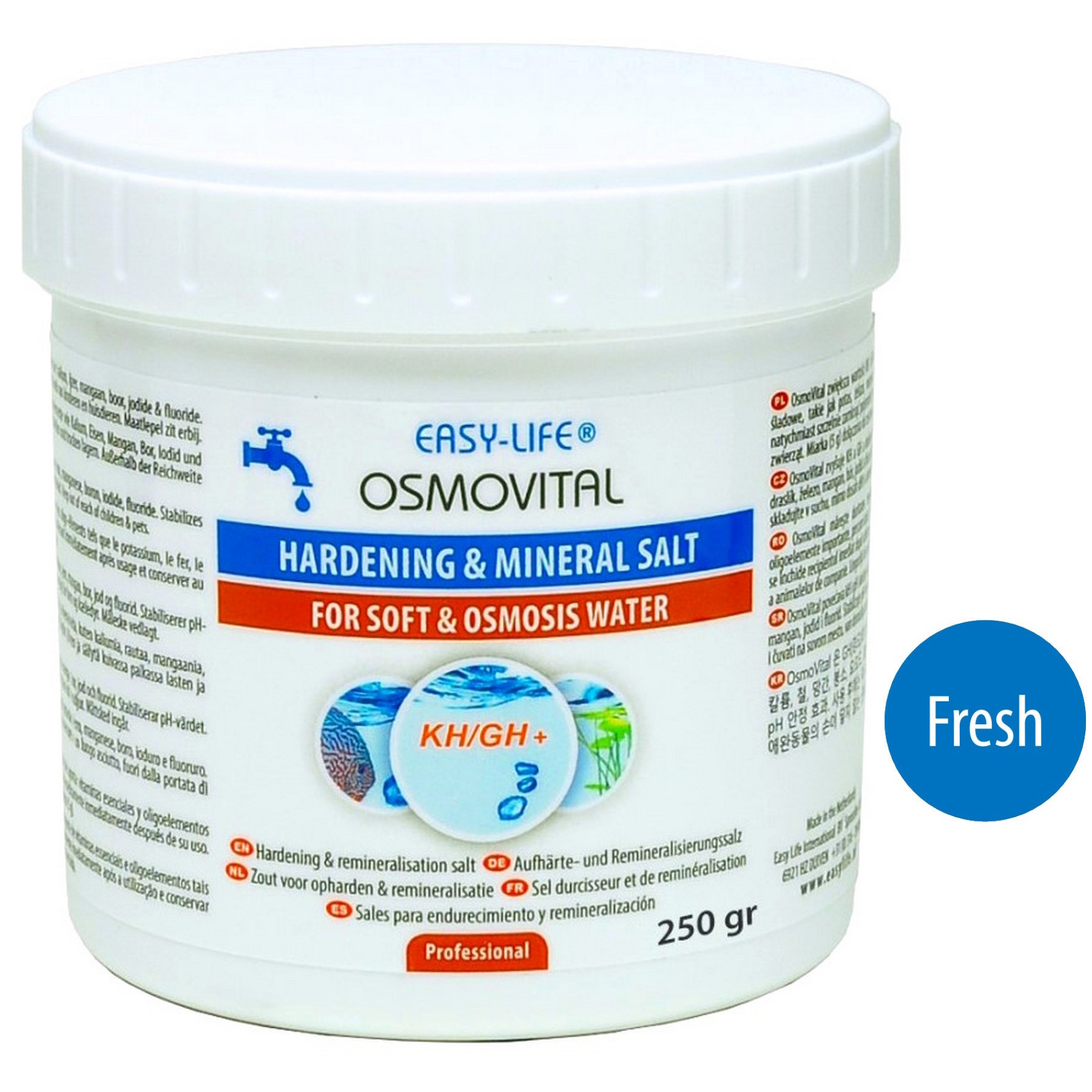 Мінеральна сіль для ремінералізації осмосної води Easy-Life OsmoVital 250г (OSM0250) підвищення KH і GH