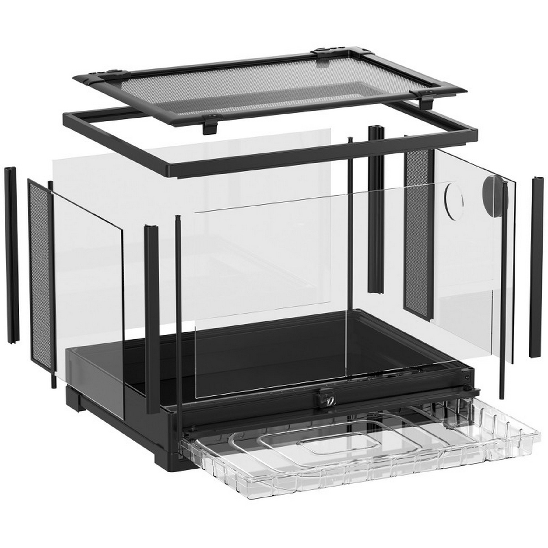 Тераріум Repti-Zoo 60x45x45 см (CRK0107) - скляний тераріум для рептилій та амфібій