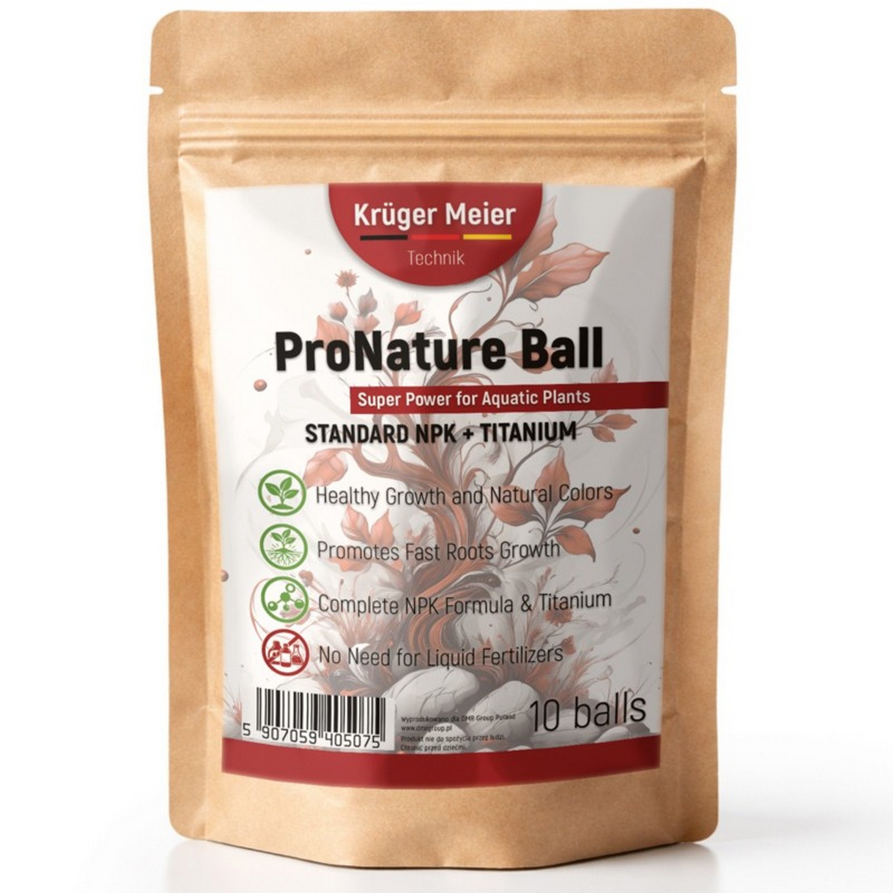 Питательные шарики Kruger Meier ProNature Ball 10 для аквариумных и террариумных растений