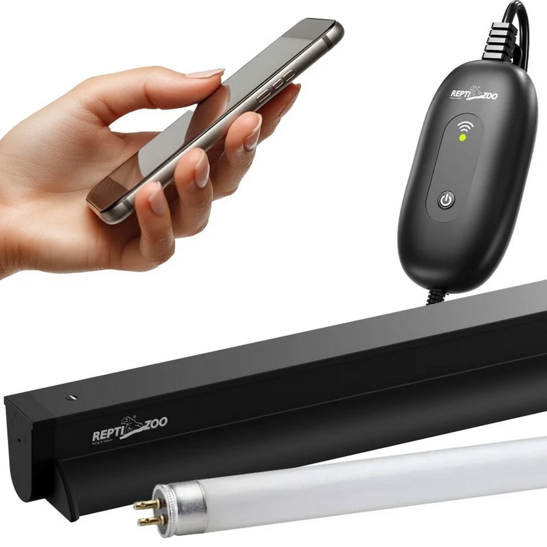 Светильник с лампой T5 Repti-Zoo Lighting Combo Smart KIT 10.0 UVB 24W 57.5 см (ZAT2824ST) для рептилий