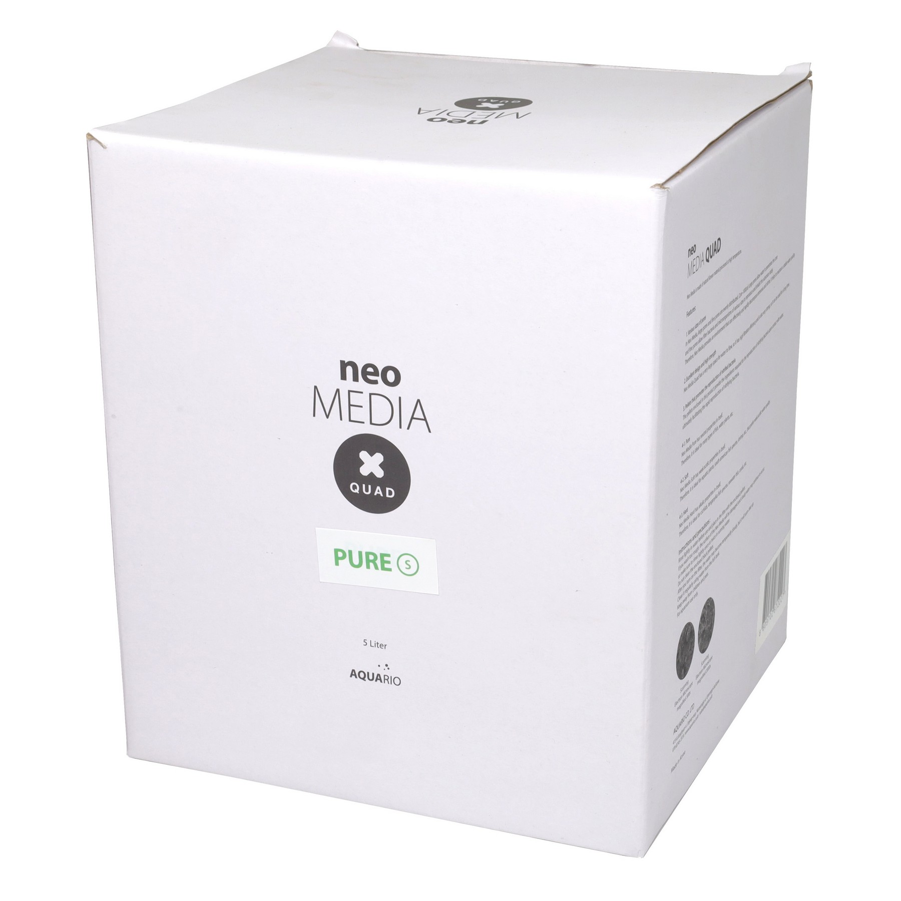 Наповнювач для біофільтрації з нейтральним pH Aquario Neo Media Pure S Premium Quad 5 л