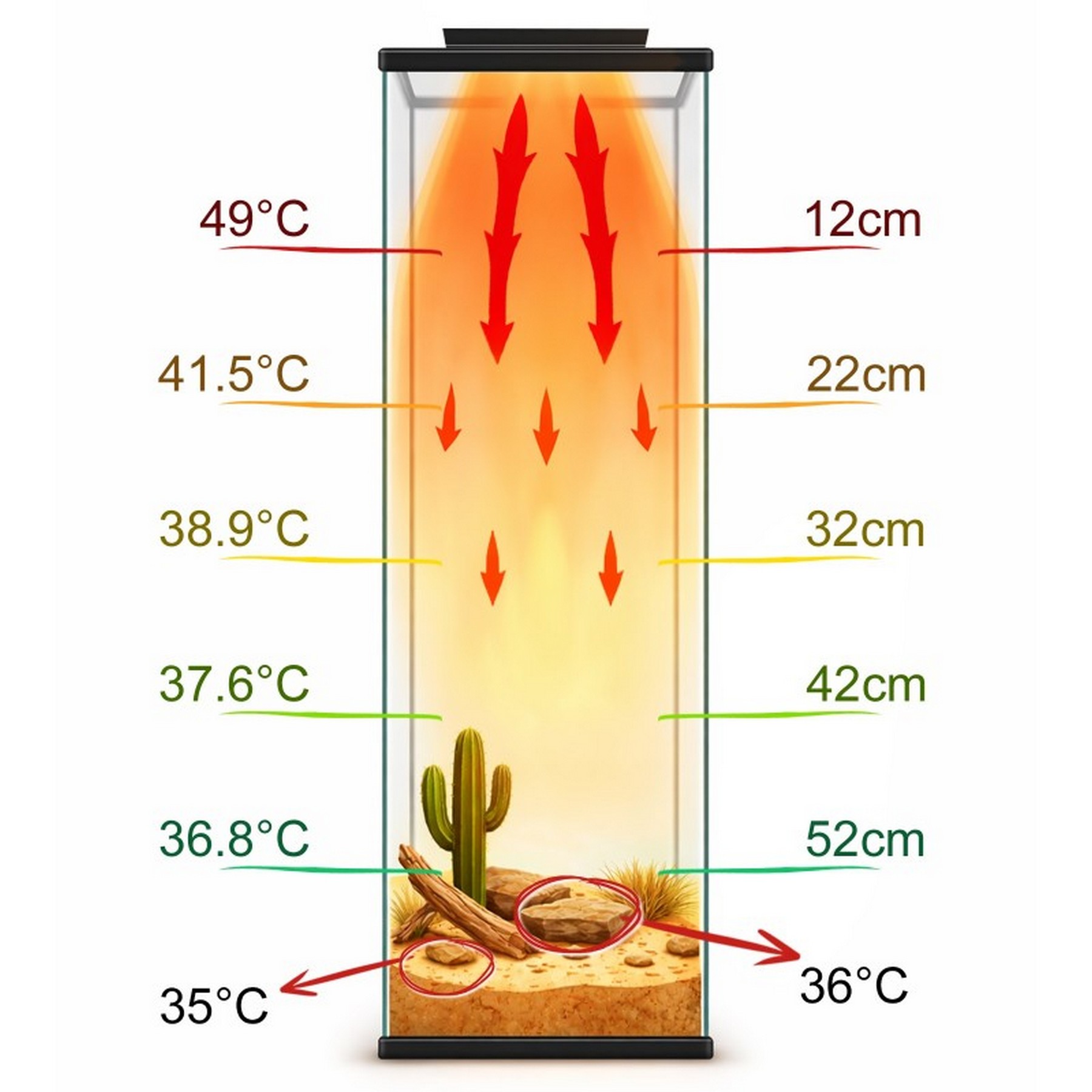 Інфрачервона нагрівальна панель для тераріуму Terrario AeroTherm 50W 25,6x16x3 см