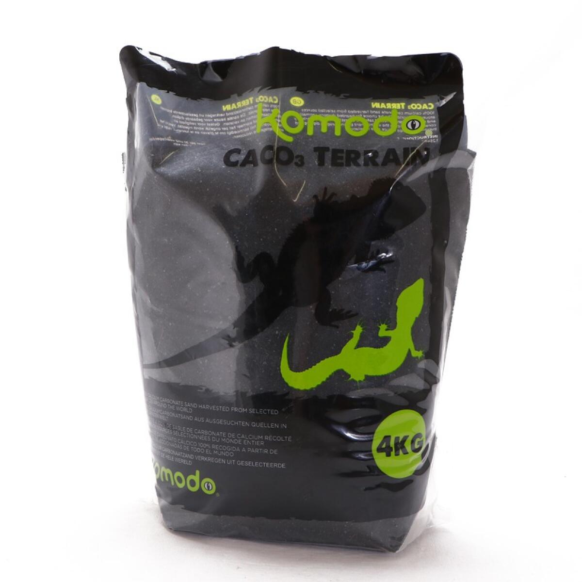 Харчовий пісок з кальцієм для рептилій Komodo CaCo3 Sand Black 4 кг (U46080)