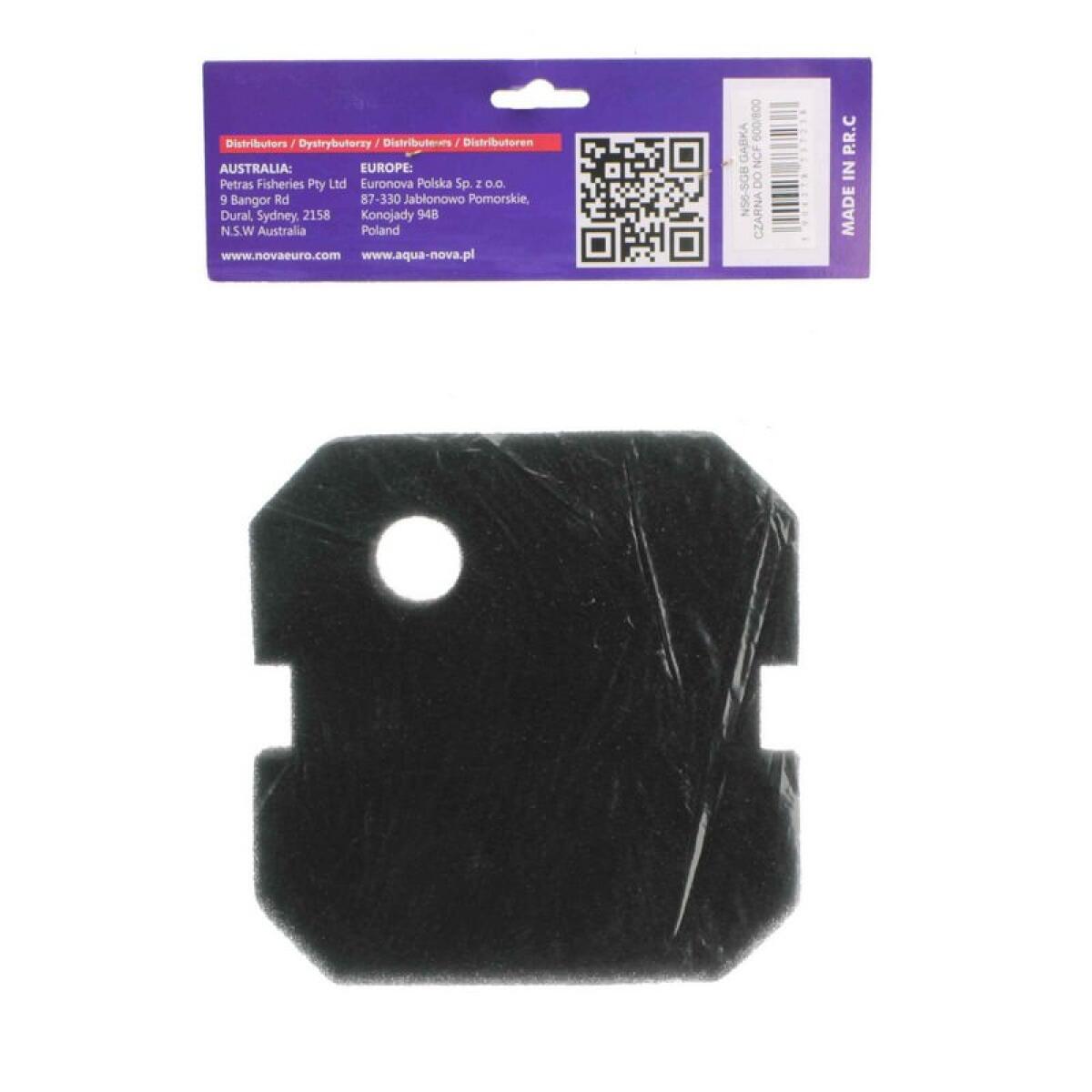 Губка дрібно пориста для Aqua Nova NCF 600/800 17х17х3см (NS6-SGB)