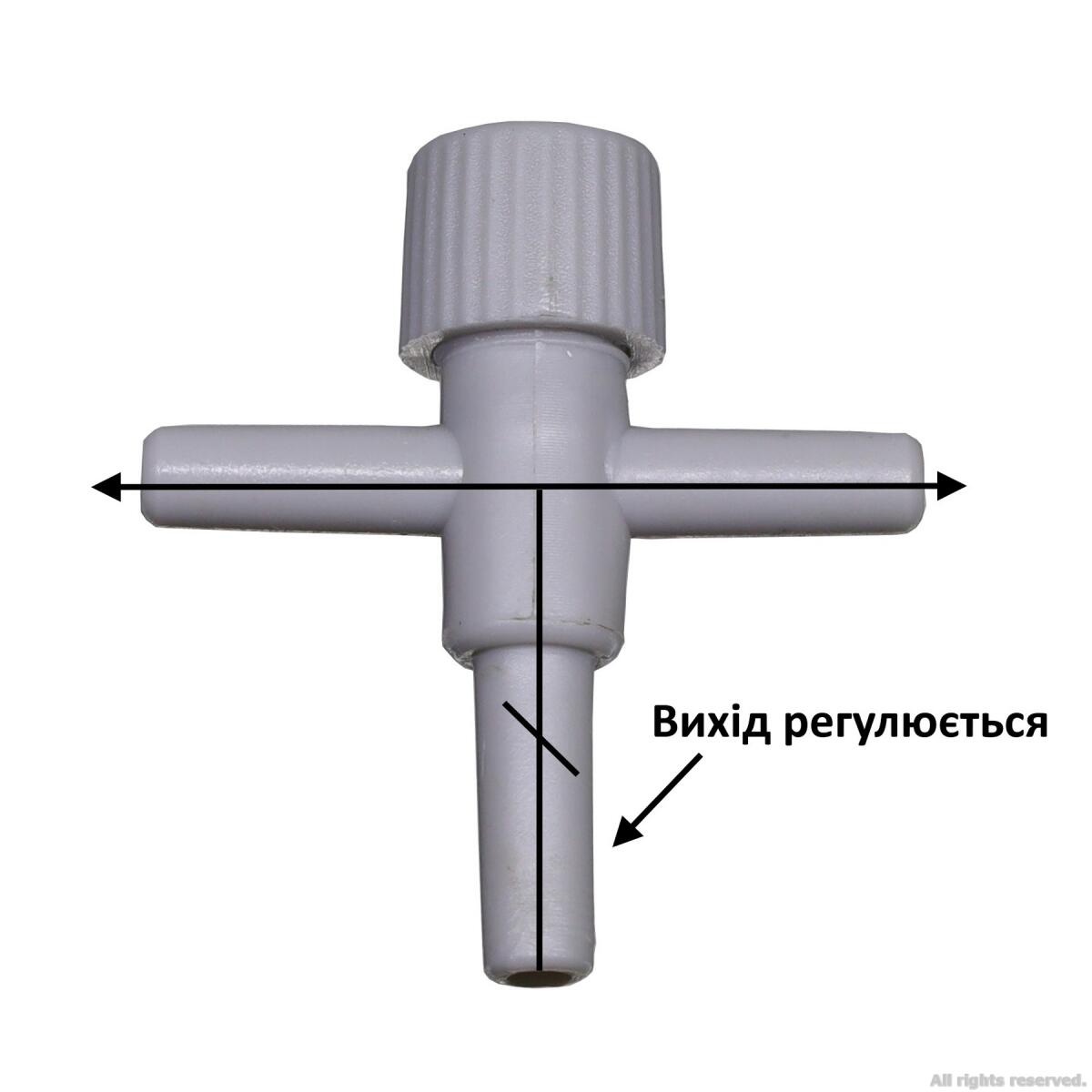 Кран трійник для шлангу 4/6мм Aqua Nova (NV-2)