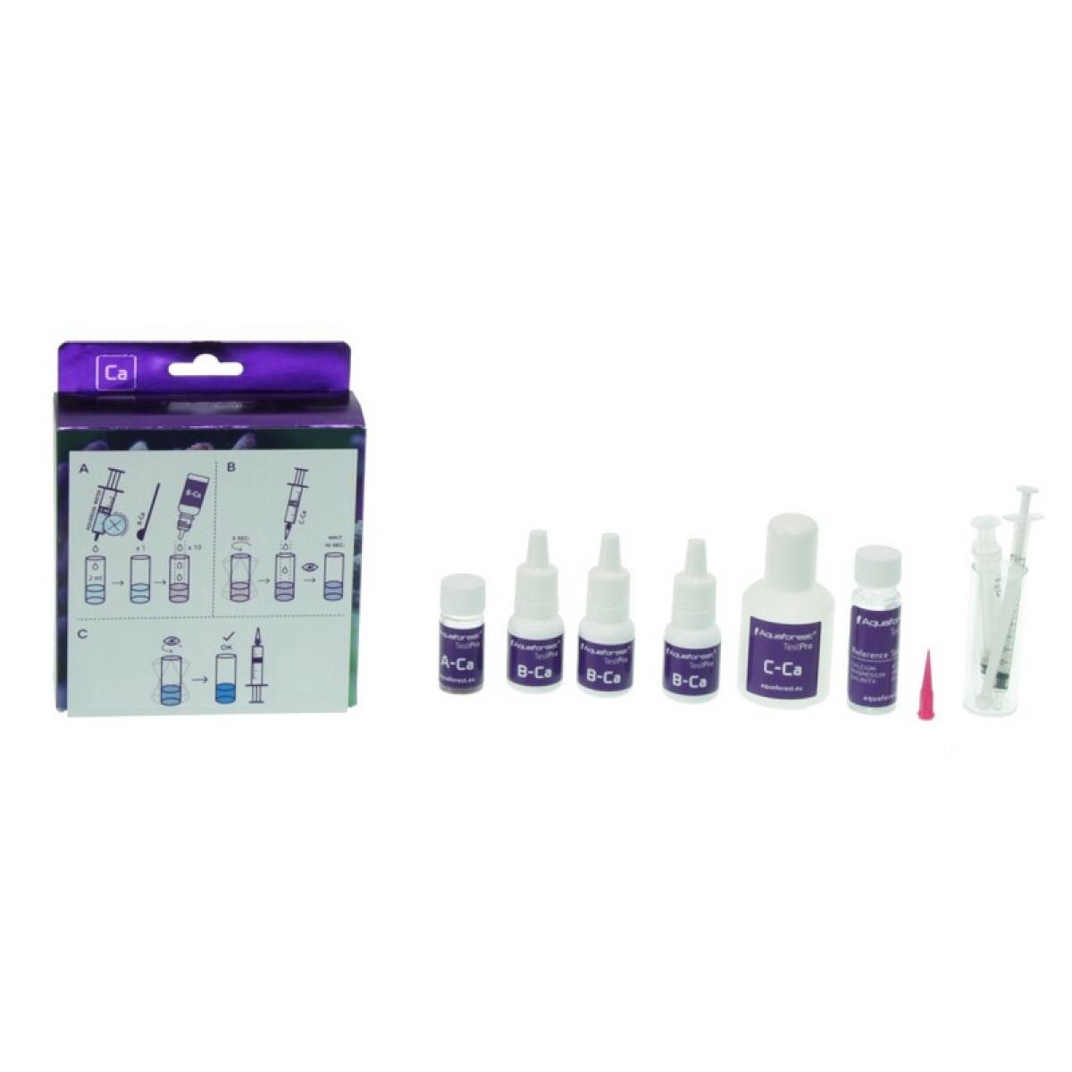 Тест на кальцій (Ca) Aquaforest Calcium Test Kit для морського акваріума, 55–65 тестів