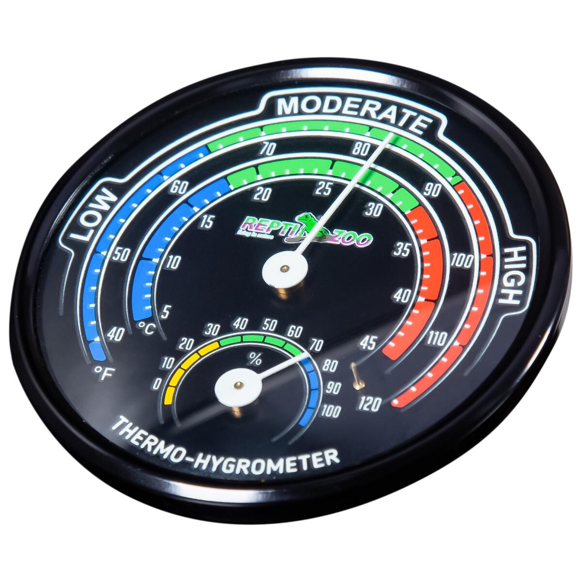 Гігрометр - термометр аналоговий Repti-Zoo Glowing Thermo / Hygrometer (RHT04)