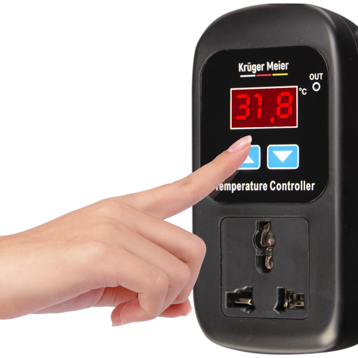 Цифровий термостат Kruger Meier Carbonne 1500Вт. для тераріуму