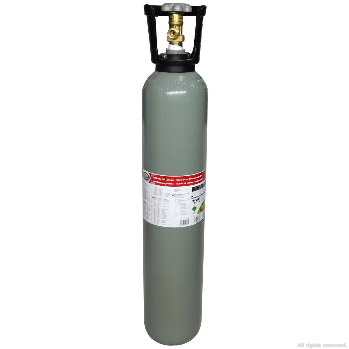 Балон CO2 з плоским дном Aqua Nova , метал, 8л. (NCO2-8L-GRAY)