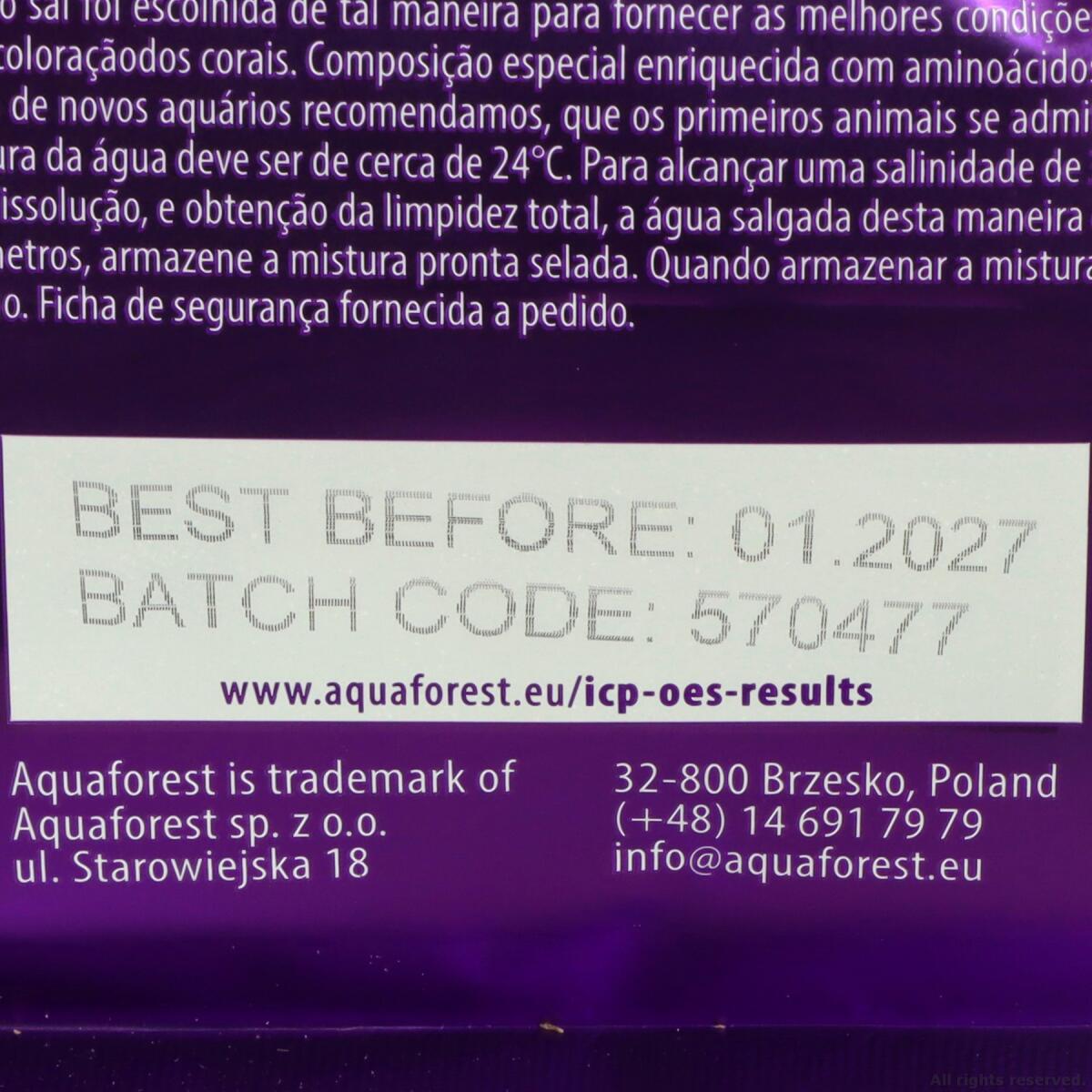 Сіль для рифових акваріумів Aquaforest Reef Salt 10кг (734707)