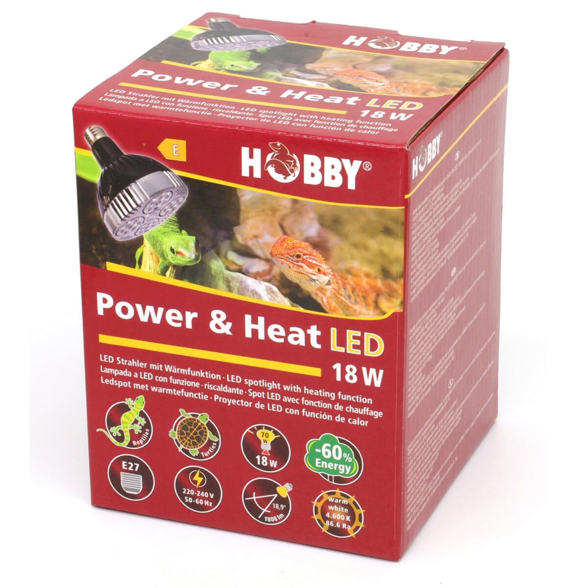 Лампа LED для тераріумів Hobby Power + Heat LED 18 W (37588)