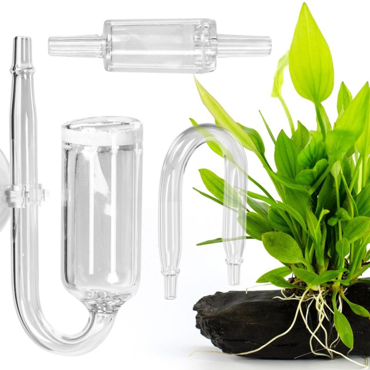 Скляний дифузор 15мм, коліно, зворотний клапан CO2 Kruger Meier NeXus Set CO2
