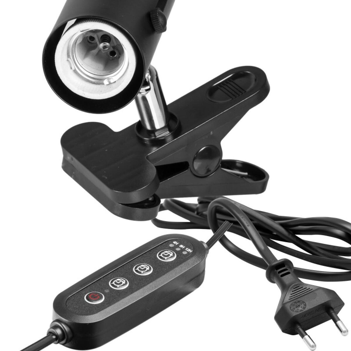 Світильник з затискної ручкою і таймером Terrario ReptiSun Time Control 200W