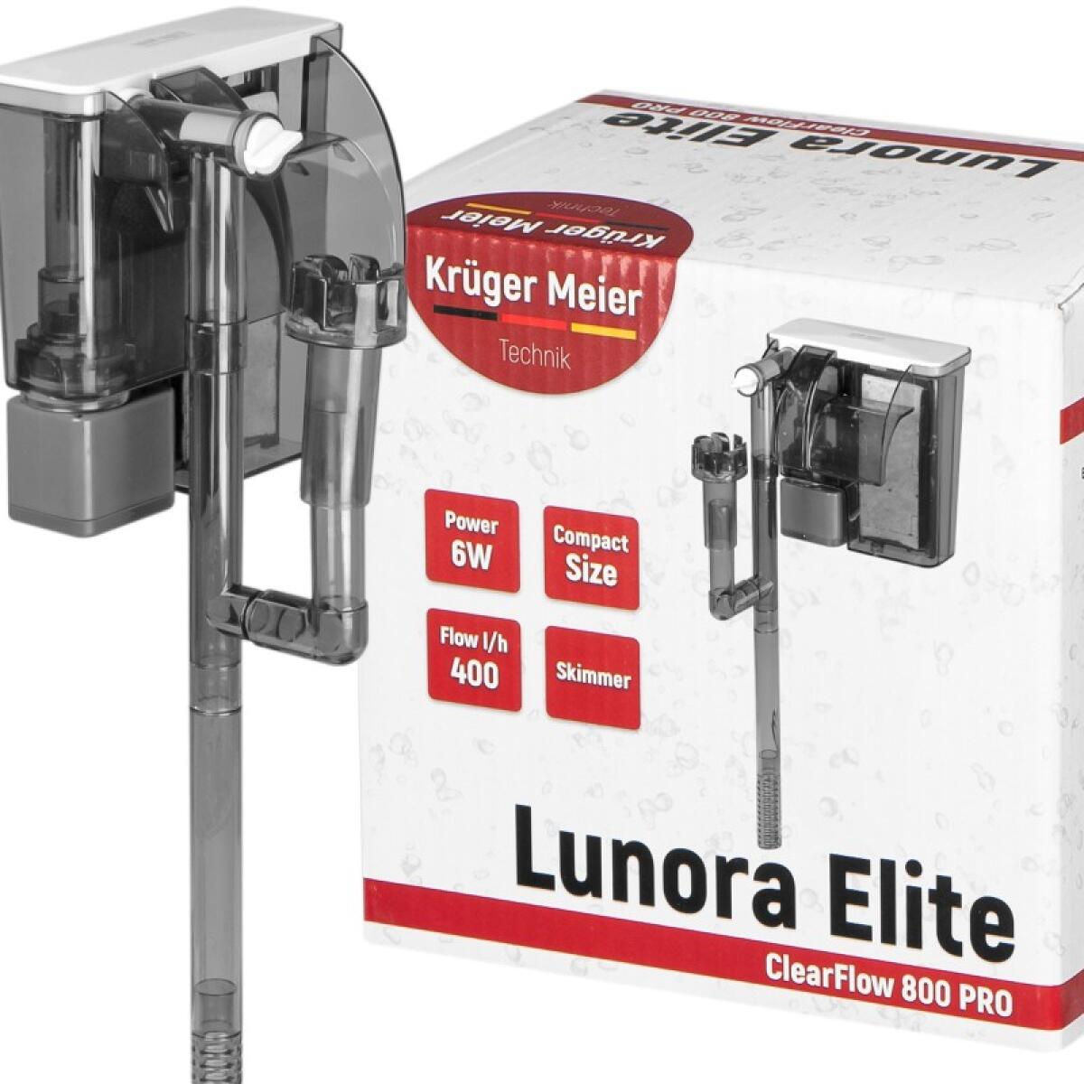 Каскадний фільтр Kruger Meier Lunora Elite 800 зі скіммером для акваріумів 35-70 літрів