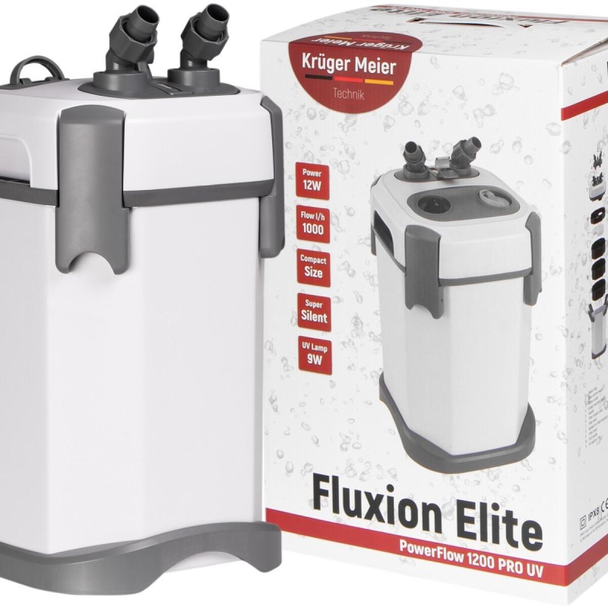 Внешний фильтр Kruger Meier Fluxion Elite 1200 UVC PRO для аквариумов 100-250 литров