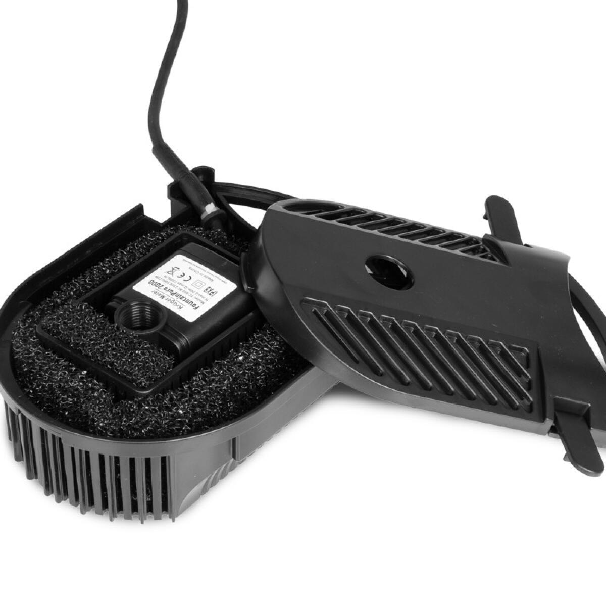 Фонтан-фильтр для пруда Kruger Meier FountainPure 2000 - 3 в 1: насос, фильтр, фонтан (1500 л/ч)