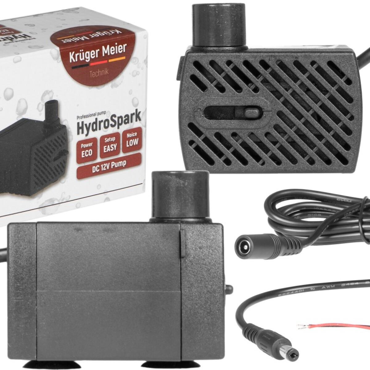 Помпа підйомна Kruger Meier HydroSpark 350 — міні насос 12V, 220 л/год